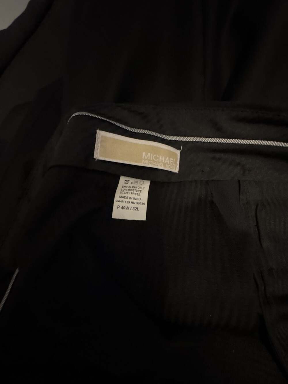 Michael Kors Men's Black Two-Piece Suit